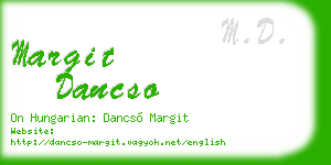 margit dancso business card