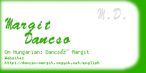 margit dancso business card